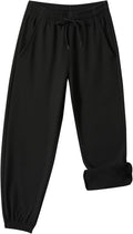 Toddler Fleece Lined Warm Joggers for Baby Boys Girls Thermal Winter Sweatpants Kids Hiking Pants