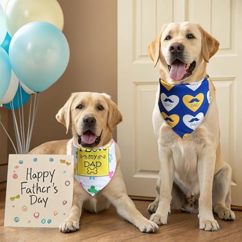 EXPAWLORER Mother's and Father's Day Dog Bandanas 4 Pack - Image 7
