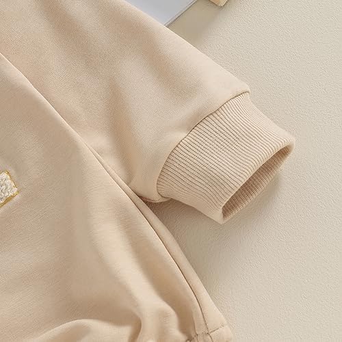 VISGOGO Newborn Infant Baby Boy Oversized Romper Sweater Bodysuits Coming Home - Image 6