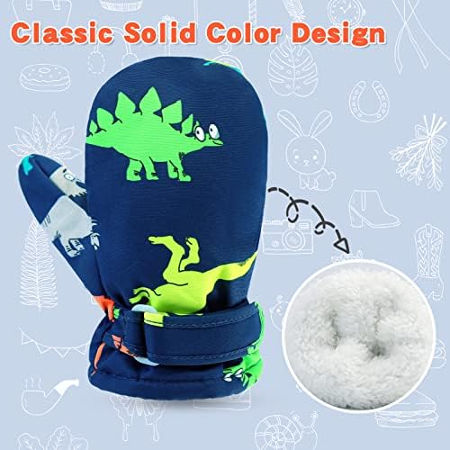 BAVST Toddler Waterproof Mittens Fleece Lined Baby Boys Girls Winter Warm Glove - Image 3