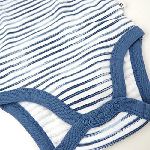 HonestBaby unisex-baby 3-pack Short Sleeve Bodysuits One-piece 100% Organic - Image 3