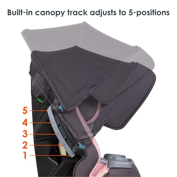 Baby Trend Cover Me™ 4-in-1 Convertible Car Seat, Quartz Pink