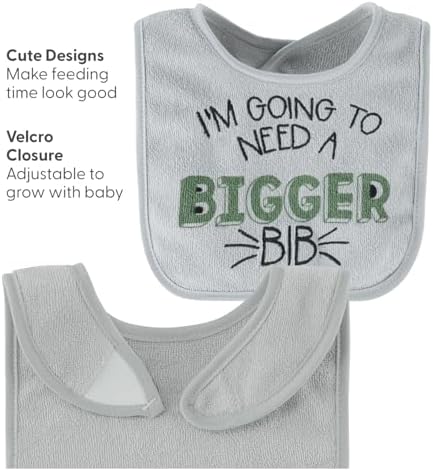 The Peanutshell Baby Boy Terry Bibs Set of 10-100% Cotton, Absorbent Baby Bibs - Image 3