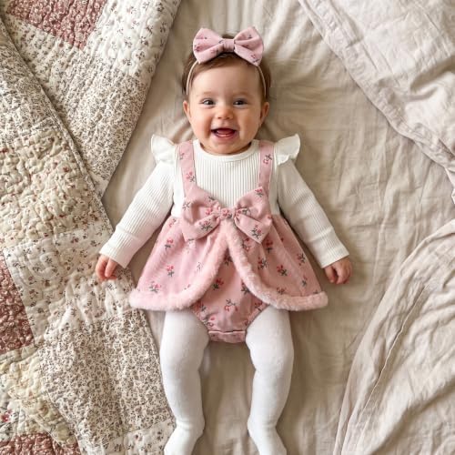 FYBITBO Newborn Baby Girl Clothes Floral Romper Dress Infant Bodysuit 0-12M - Image 5