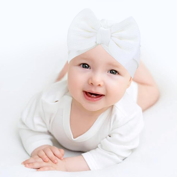 Cinaci 4 Pieces Baby Girls Turban Hats - Image 5