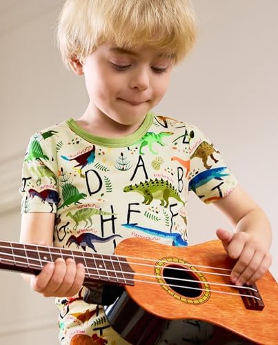 babee Reshinee Bamboo Viscose Toddler Boys Pajamas Set, Short Sleeve Kids - Image 6
