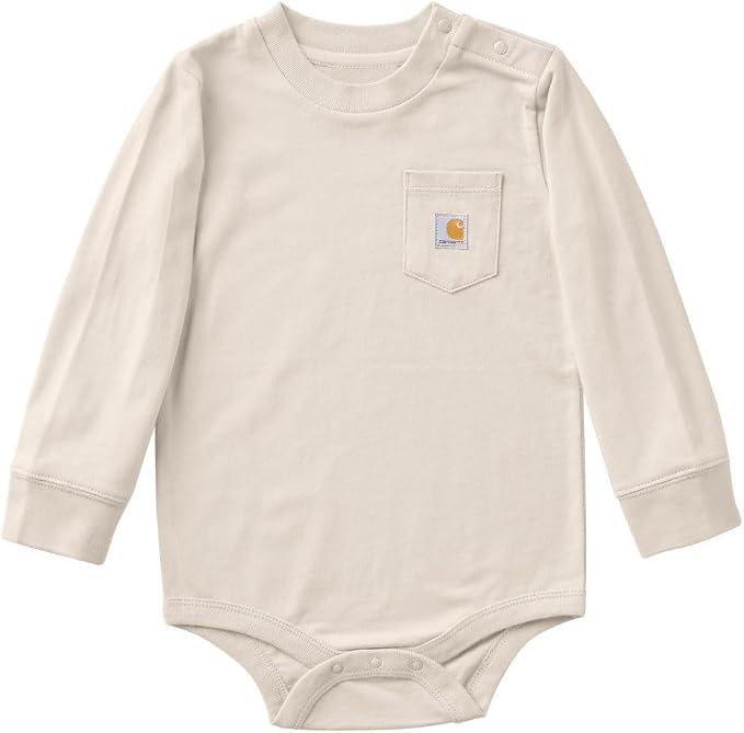 Carhartt Long-Sleeve Pocket Bodysuit | 100% Cotton | Made From Breathable by Carhartt