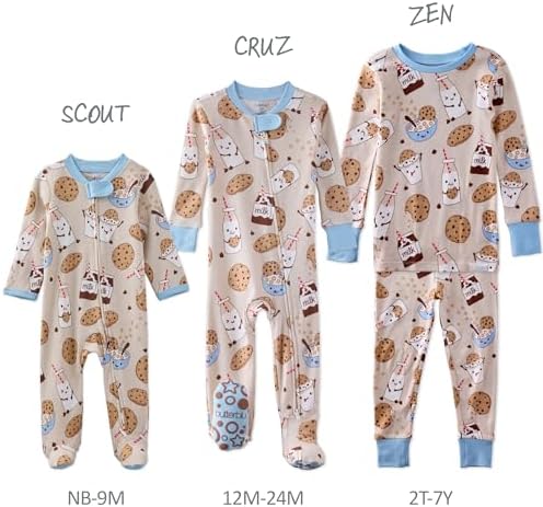 Butterblu Scout Sleep & Play 100% Organic Cotton Footed Zip Front PJs | GOTS - Image 6