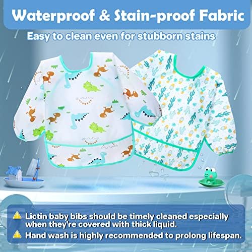 Lictin Long Sleeve Bibs 5 Pack - Image 5