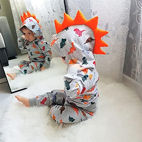 KuKitty Toddler Infant Baby Boy Clothes Animal Style Long Sleeve Hoodie Tops - Image 4