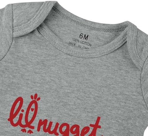 Little Nugget Bodysuit Baby Funny Lil Nugget Baby Bodysuit Chicken Bodysuits - Image 2