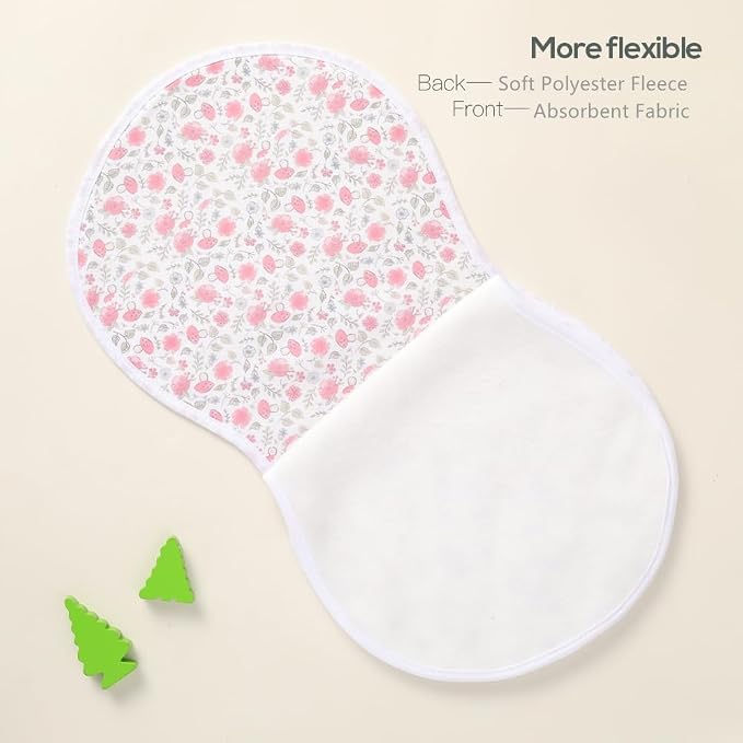 sleepyturtle Pack of 5, Baby Burp Cloths, Soft and Absorbent - Image 3