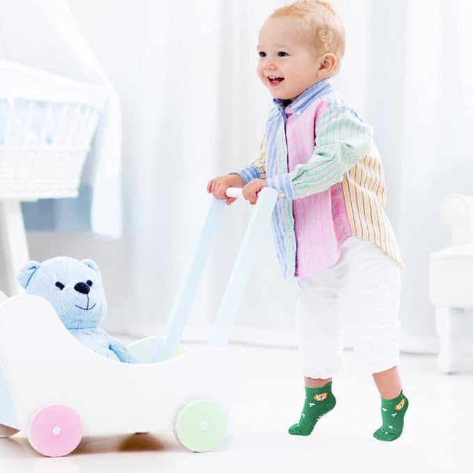 Tphon Non Slip Kids Toddler Socks - Image 3