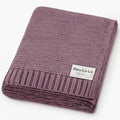 100% Organic Cotton Heritage Knit Textured Baby Quilt Blanket by BleuLaLa