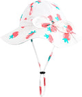 Baby Girl Sun Hat with UPF 50+ Outdoor Adjustable Beach Hat with Wide Brim by DANMY
