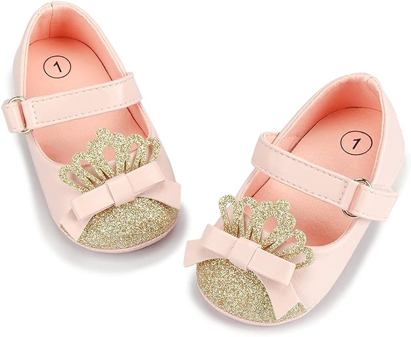 Meckior Infant Baby Girls Soft Sole Bowknot Princess Wedding Dress Mary Jane by Meckior