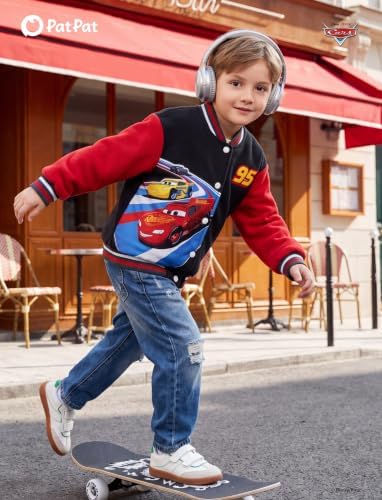 Disney Bomber Jacket Spider Man Marvel Toy Story Cars Varsity Cardigan2-13Y - Image 3