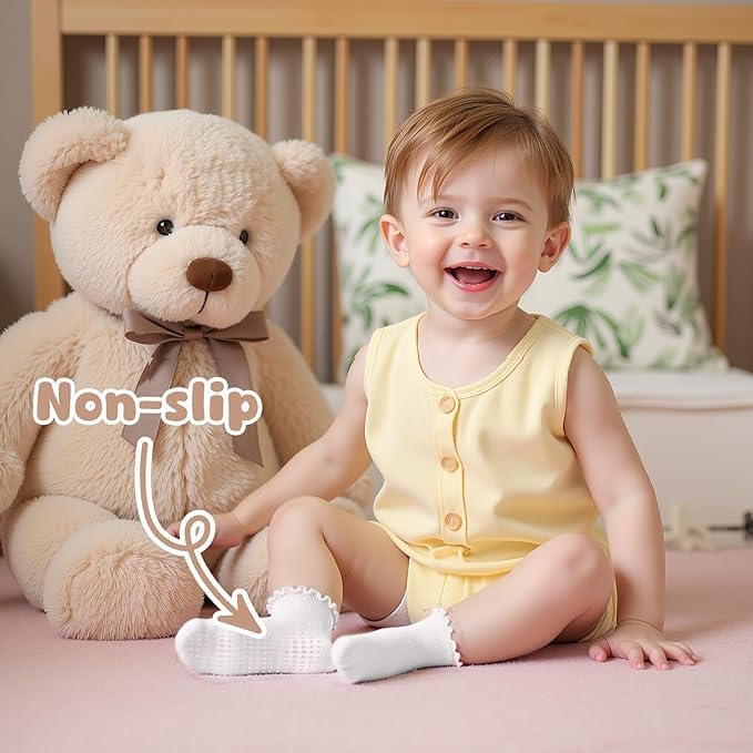 HONGTEYA 6 Pairs Toddler Ruffle Socks - Image 4