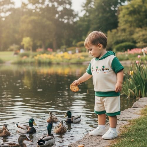 Toddler Baby Boy Hooded Dinosaur Summer Outfit Funny T-Shirt Shorts Set - Image 6