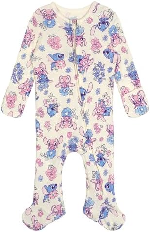Disney Baby Girls' 2-Pack Footed Sleep N' Play Newborn to Infant - Image 2