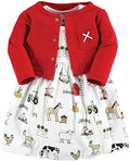 Hudson Baby Infant and Toddler Girls Cotton Dress and Cardigan Set by HudsonBaby