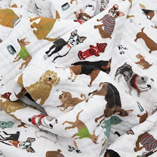 Little Unicorn Muslin Quilt Blanket | 100% Cotton Soft Multi-Layered Muslin - Image 4