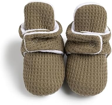 HsdsBebe Unisex Newborn Baby Cotton Booties Non-Slip Sole - Image 4