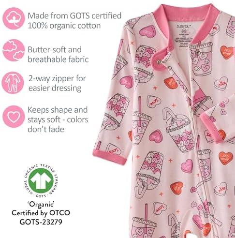 Butterblu Scout Sleep & Play 100% Organic Cotton Footed Zip Front PJs | GOTS - Image 5