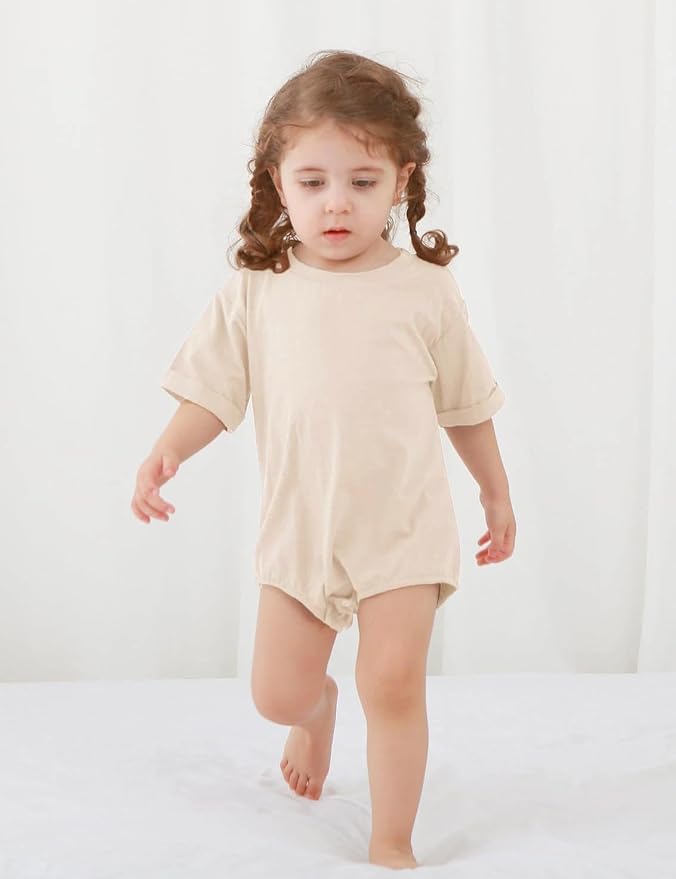 Jimonda Baby Bubble Romper Short Sleeve Bodysuit T-Shirt | 100% Cotton - Image 4