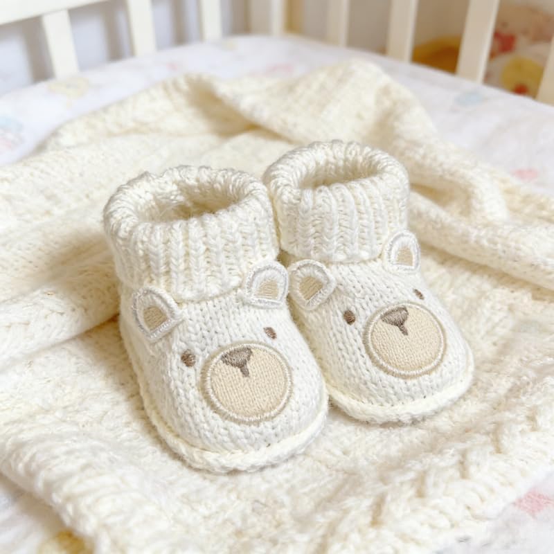 2 pairs Cute Knit Animal Baby Booties - Image 3