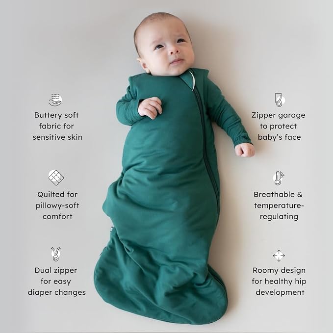 KYTE BABY Sleep Bag 1.0 TOG, Rayon Made From Bamboo Wearable Blanket, Dual - Image 3