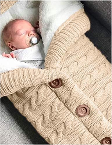 XMWEALTHY Unisex Infant Swaddle Blankets Soft Thick Fleece Knit Baby Girls Boys - Image 4