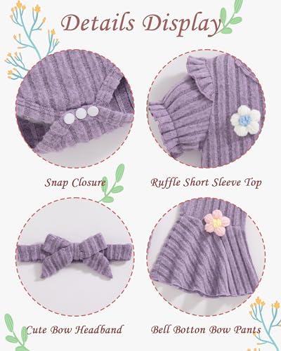 Vibebox Baby Girl Clothes Newborn Preemie Summer Outfits Preemie-12 Months - Image 4