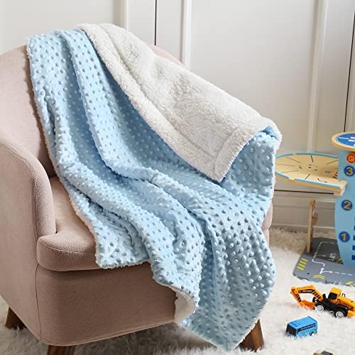 CREVENT Cozy Soft Warm Sherpa Baby Blanket - Image 4