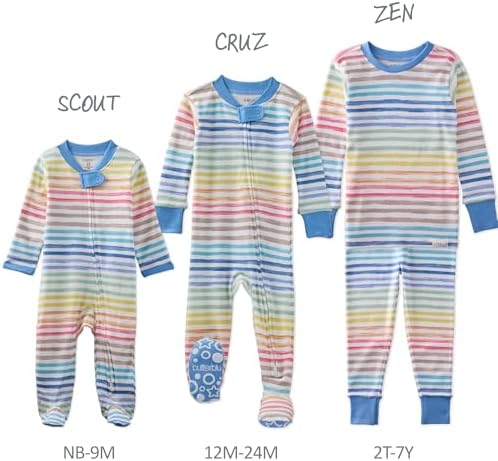 Butterblu Scout Sleep & Play 100% Organic Cotton Footed Zip Front PJs | GOTS - Image 5
