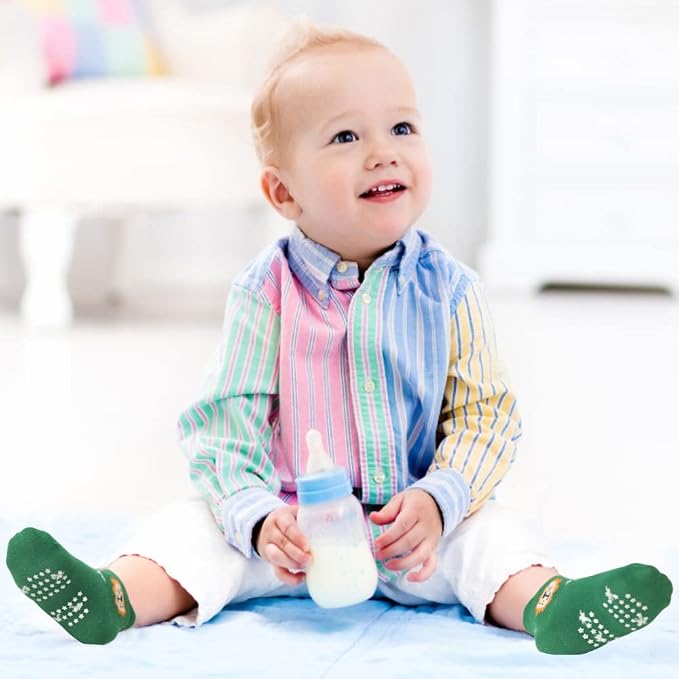Tphon Non Slip Kids Toddler Socks - Image 2