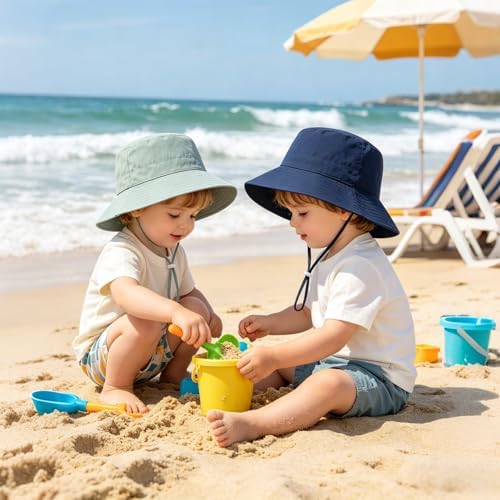 Baby Sun Hat UPF 50+ Toddler Bucket Summer Kids Beach Hats - Image 5