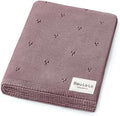 100% Luxury Organic Cotton Pointelle Knit Baby Quilt Blanket – Refined by BleuLaLa
