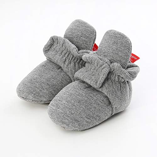 HsdsBebe Unisex Newborn Baby Cotton Booties Non-Slip Sole - Image 3