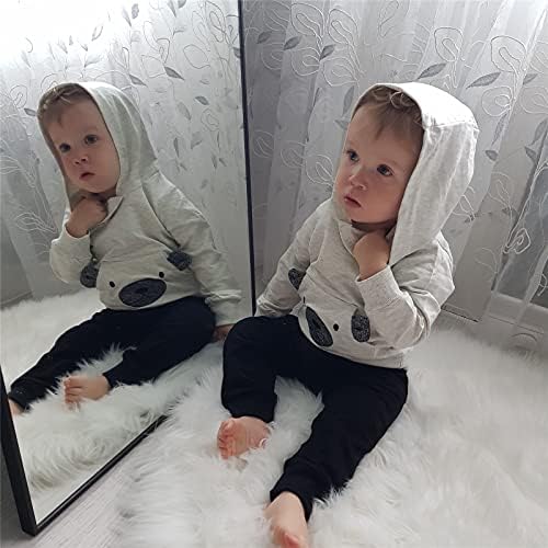KuKitty Toddler Infant Baby Boy Clothes Animal Style Long Sleeve Hoodie Tops - Image 5