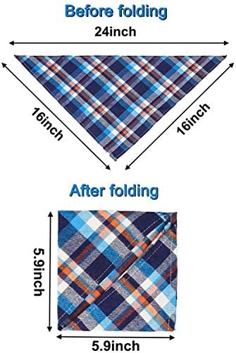 8 Pack Dog Bandanas Large, VIPITH Fall Christmas Dog Bandanas Boy | Classic - Image 3