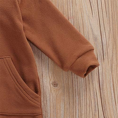 FYBITBO Infant Baby Boys Girls Clothing Zipper Hooded Jumpsuit Romper Long - Image 5