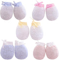 Cute Boys Girls Cotton No Scratch Gloves Drawstring Adjustable Mittens by Adeimoo