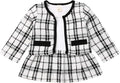 Toddler Kids Baby Girls Plaid Skirt Set Cardigan Jacket Coat + Tutu Dress Set by BOIZONTY