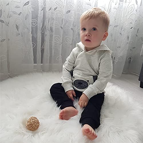 KuKitty Toddler Infant Baby Boy Clothes Animal Style Long Sleeve Hoodie Tops - Image 3