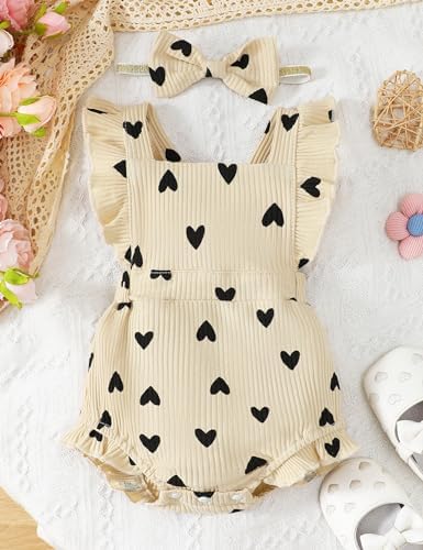 Fullfamous Baby Girl Ruffled Jumpsuit and Headband Set - Image 2