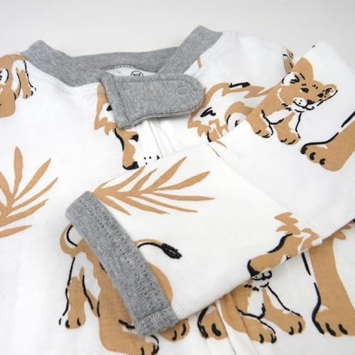 HonestBaby Baby Boys' Sleep & Play Footed One-piece Pajama Sleeper 100% Organic - Image 3