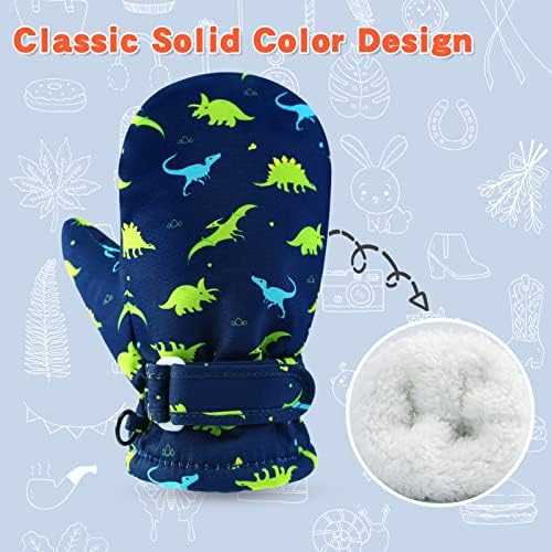 BAVST Toddler Waterproof Mittens Fleece Lined Baby Boys Girls Winter Warm Glove - Image 3