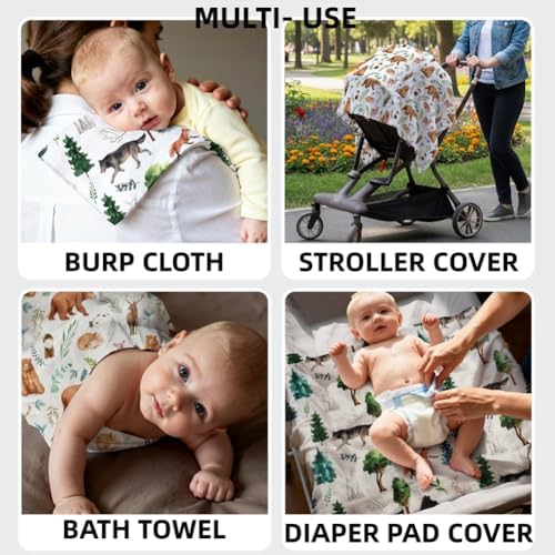 2 Pack Mallard Duck Muslin Swaddle Blankets 100% Cotton Breathable Receiving - Image 7