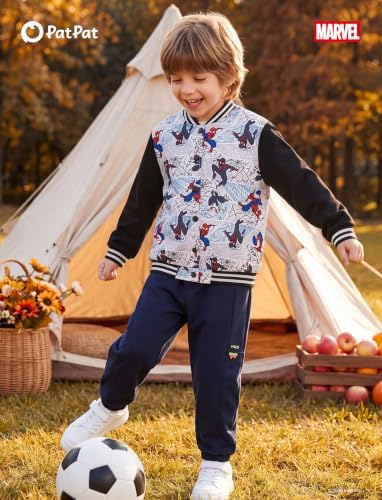 Disney Bomber Jacket Spider Man Marvel Toy Story Cars Varsity Cardigan2-13Y - Image 2
